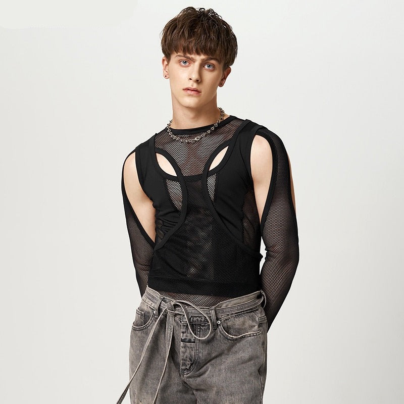 Pascal - Mesh Patchwork Long Sleeve