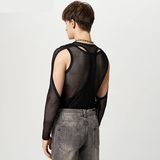 Pascal - Mesh Patchwork Long Sleeve