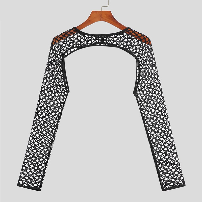 Dris - Tanktop With Meshed Armsleeves